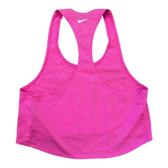 Nike Swim Performance Cover-Up Mesh Pink Crop Top Size Small - Picture 4 of 5